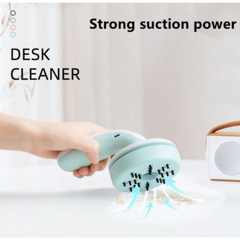 Ramasse miette de table,Mini Aspirateur Rechargeable,Aspirateur De Bureau Poussière Portable Amovible,pour Coussin,Voiture,Clavier (1/4)
