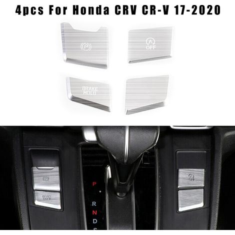 Cache-bouton de frein à main en alliage d'aluminium pour console centrale, compatible avec CRV CR-V 17-2020 (1/3)
