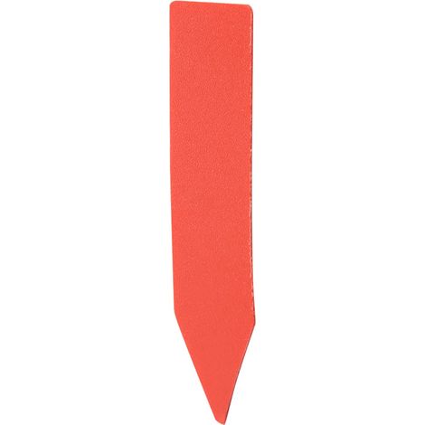 Étiquette de nom de fleur en plastique, étiquette du nom de la plante, facile à coller 100 pièces de 1,97 x 0,39 pouces imperméable anti-UV nom de la plante étiquette rouge (1/5)