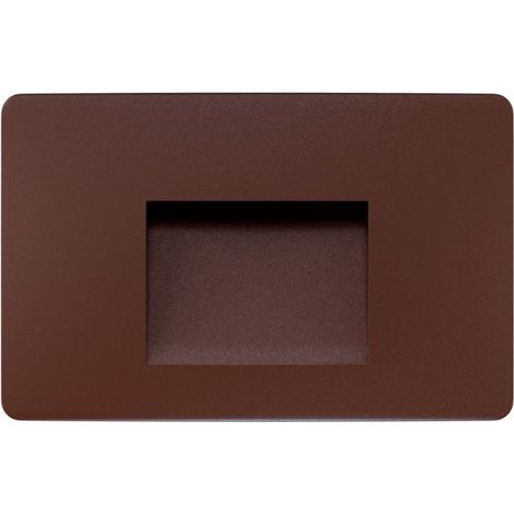 Applique murale LED encastrable Mis Sq 3W carrée interrupteur 2700/3200/4000K corten (1/5)