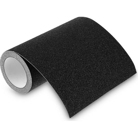 Rollo de cinta antideslizante impermeable de alta resistencia para escaleras, 15 cm x 200 cm (negro) (1/5)