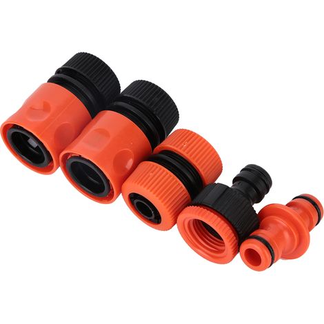 5 Stück G1/2" ABS-Schlauchverbinder für Gartenbewässerung, passend für PVC-Wasserrohre (1/5)