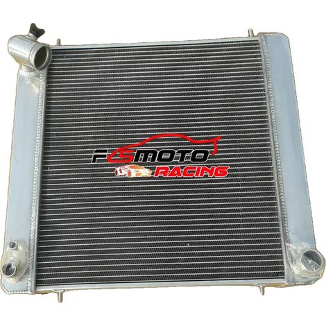 Radiador de aluminio, diseño de 3 filas, rendimiento de refrigeración mejorado, ajuste directo para Jaguar XKE. (1/5)