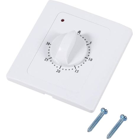 Minuterie de Sortie mécanique - Minuterie de Compte à rebours mécanique Prise de minuterie électrique 30Min Robuste Plug-in Mécanique Commutateur Commutateur Prise de Commande CA 220V 10A (1/5)
