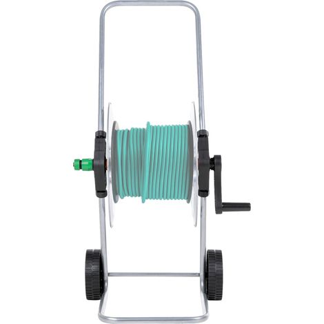 Chariot pour enrouleur de tuyau de 50 m 1/2" ou 35 m 3/4" acier CFW41937 (1/5)