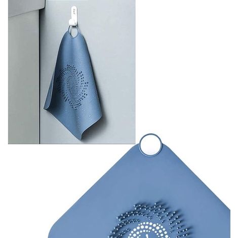 2 Stück Silikon-Abflusssieb für Badezimmer Waschbecken-Sieb Duschfilter Verstopfungsfrei Haarfänger Universell Silikon-Abflusssieb für Badezimmer Weiß (1/4)