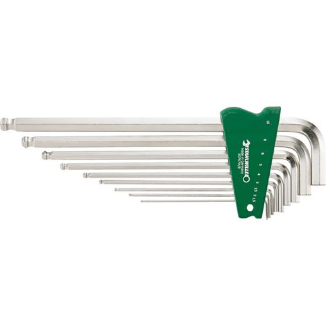 Stahlwille 10767H/9 Set von Winkelschraubendrehern mit Kugelkopf