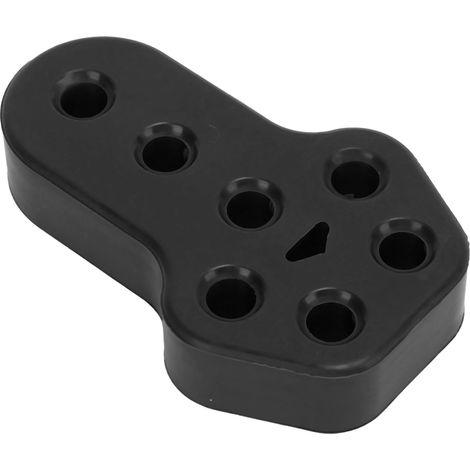Universelle Gummischalldämpferhalterung, 7 Löcher, 12 mm, Schwarz – Auspuffaufhängung und -befestigung (1/5)