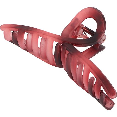 Élégantes pinces à cheveux matelassées rouge vin, barrettes décoratives pour coiffage, crochets à mâchoires de maintien, lot de 2, accessoires de mode (1/5)