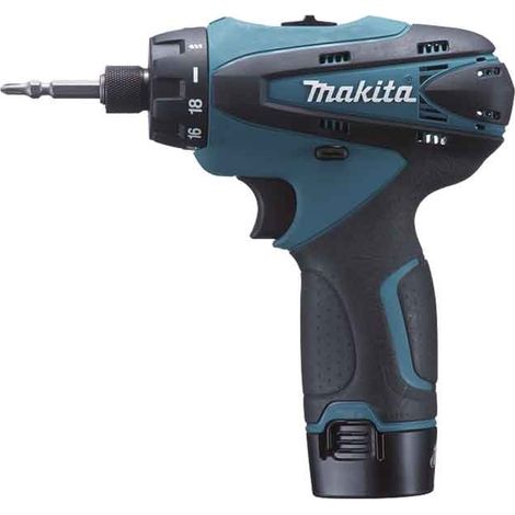 Makita – Perceuse-visseuse sans fil 10,8V avec 2 batteries 1,3Ah – Moteur Brushless – Couple 24Nm pour perçage acier 10mm – Mallette de transport incluse
