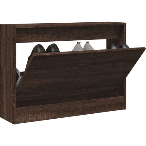 Scarpiera Rovere Marrone 80x21x57 cm in Legno Multistrato vidaXL (1/5)