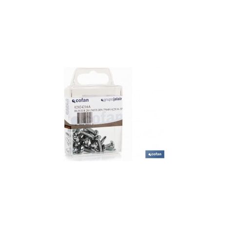 Pack mit 12 Selbstbohrschrauben DIN 7504N 4,8x32 mm
