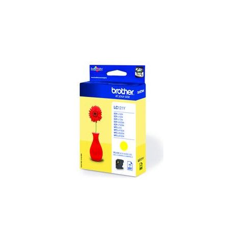 Brother LC-121Y cartucho de tinta 1 pieza(s) Original Amarillo (1/5)