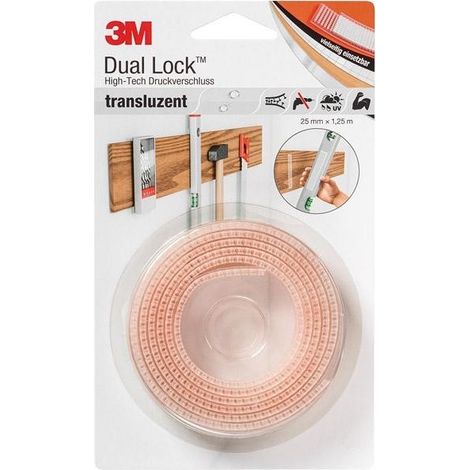 Sistema Di Business E Dual Lock Richiudibile Trasp. 25Mm X 1,25M 3M