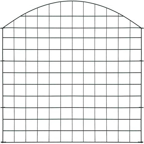 Maison Exclusive - Ensemble de clôture de jardin arquée 77,5x78,5 cm vert (1/5)