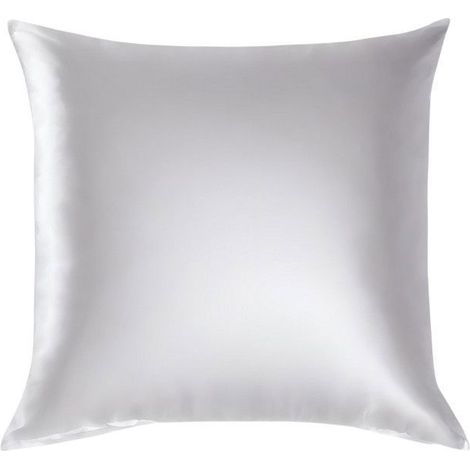 Taie d'oreiller - INPHYSIO - Soie Mûrier 22 mm - Hypoallergénique - 65 x 65 cm - Blanc
