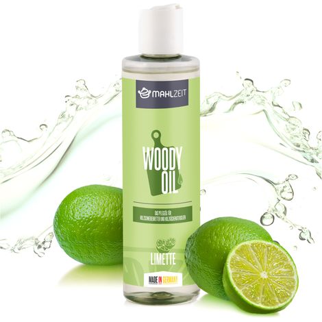 Mahlzeit WOODY OIL Holzpflege, Öl für Schneidebretter, Holzküchenutensilien, 250 ml, Limettenduft (1/5)