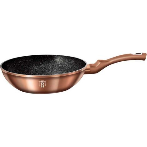 Patelnia granitowa WOK 28cm berlinger haus oro rosa BH-1512 (1/3)