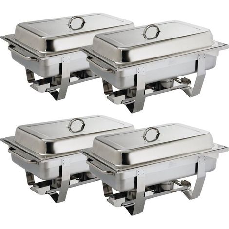 Chafing Dish Milan Inox GN 1/1 - Lot de 4 - Olympia