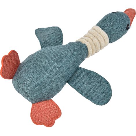 Niedliches Hundespielzeug in Entenform, Beiß- und Kauspielzeug zur Zahnreinigung, Trainingszubehör, 30 cm, Blau (1/5)