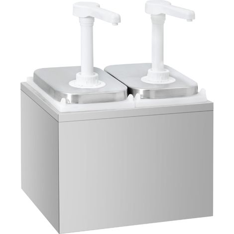 Distributeur de sauces en acier inoxydable 2 x 2 litres PREMIUM - GOLDINOX (1/4)
