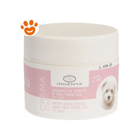 Camon Dog Ingenya Crema allOssido di Zinco e Tea Tree Oil - Confezione 100 Gr - Igiene Cane
