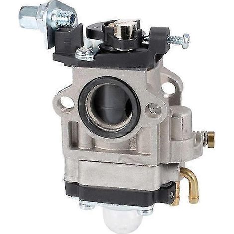 Carburateur pour moteur 2 temps 43 cm³/49 cm³ avec orifice d'admission de 15 mm, pour débroussailleuse, tronçonneuse, carburateur A (1/5)