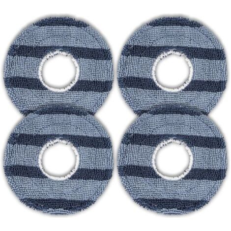 Lot de 4 lingettes nettoyantes C20 Omni compatibles avec l'aspirateur robot Eufy C20 Omni, kit d'accessoires lavables, recharges de lingettes nettoyantes Omni C20, pièces de rechange (1/4)