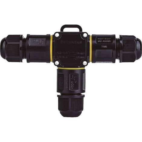 Connettore stagno con strip tipo T 0,5-2,5mm (Livello di infiammabilità V2 450V) IP68 128,3x84,4mm colore nero