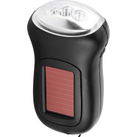 Sollbry Generische solarbetriebene wiederaufladbare Handkurbel-Taschenlampe, LED-Notfall-Dynamo-Taschenlampe für Outdoor-Camping (1/5)