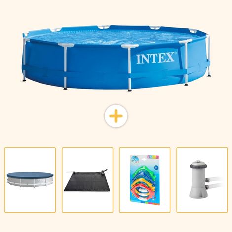 Intex Piscine Tubulaire Ronde - 366x76 cm - 5-pièces S37 (1/5)