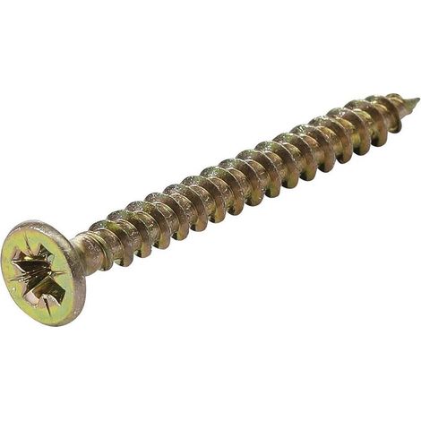 Vis Multifonctions Cruciforme PZ2 3,5 x 35 mm - Lot de 200 pcs - Acier Résistant et Polyvalent - D-Work