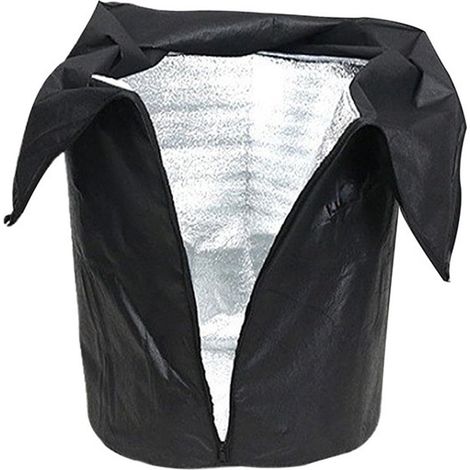 Protection hivernale pour plantes en pot - Protection hivernale pour plantes en pot 45 x 70 cm, protège-pot thermique avec cordon de serrage, housse de protection contre le gel en feuille d'aluminium (1/5)