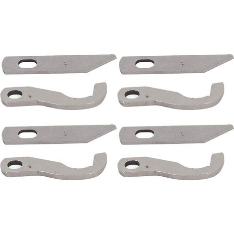 Set mit 8 robusten Overlock-Klingen aus Metall, präziser Winkel, einfache Montage, für 925D 929D 935D 1034D PL1500 (1/5)