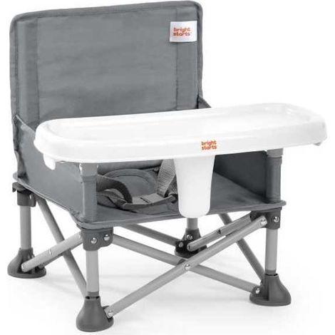 BRIGHT STARTS Compact Foldable Booster Seat - Pop 'N Sit. RemovableTray. Ultra Compact. Carry Bag Included (1/3)