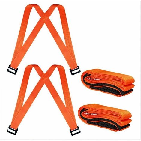 Moving Straps, Lifting Straps, 2-Person Lifting and Moving System with Cushion, Easily Move, Transport and Secure Furniture and Heavy Objects up to 400KG (1/5)