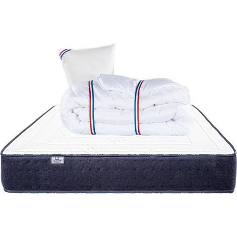 Matelas mi-ferme - Nuage - 90 x 190 cm - Mousse memosoft100 - 24 cm d'épaisseur (1/3)