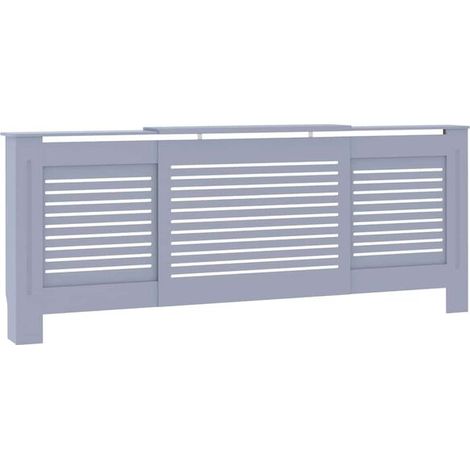 Cache-radiateur en MDF gris 205 cm (1/5)