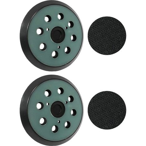 2 plateaux ponçage Makita 125mm - 8 trous - Compatible BO5010/5030/5041, DeWalt DW420/421 - Qualité supérieure (1/5)