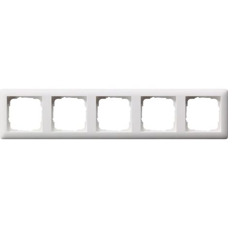 Gira Marco embellecedor 5f Standard 55 Blanco puro m [021504], 0215 04
