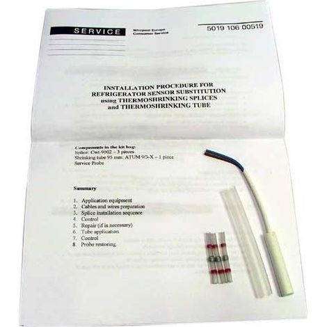 KIT SONDE DE TEMPERATURE pour refrigerateur WHIRLPOOL