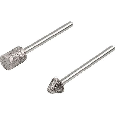 Set 2 Roues Diamant Avec Cne Cylindrique Et Pointe Pointue 5989000 Wolfcraft (1/2)