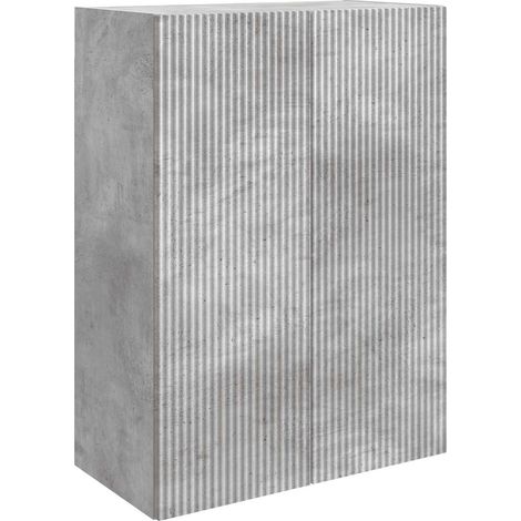vidaXL Armoire Murale Gris béton 66 x 34,5 x 90 cm Bois d'ingénierie