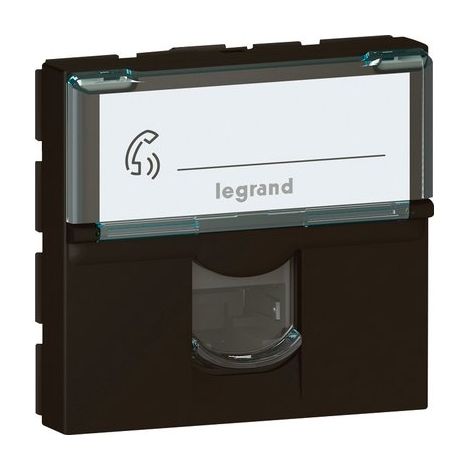 Prise RJ45 mosaïque 2 modules noir M