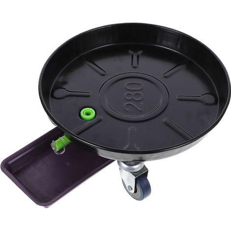 Support de rangement robuste en fer pour pots de fleurs, diamètre extérieur 28 cm, noir, pour usage intérieur (1 pièce) (1/5)