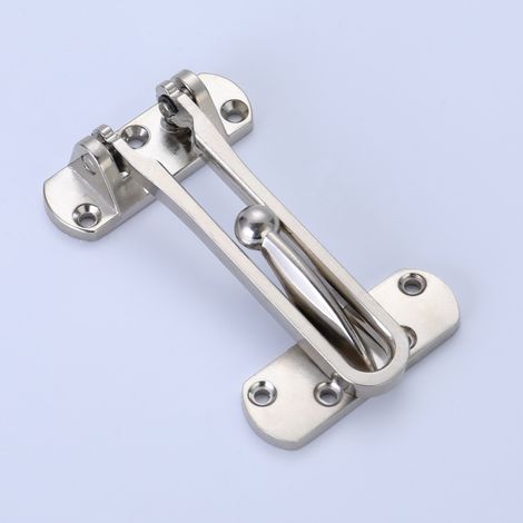 2Pack Entrebailleur de Sécurité Porte Acier Fenêtre Garde Verrou Porte d'Entrée Sans Chaîne Loquet de Verrouillage Pour Fenêtre Porte (1/4)