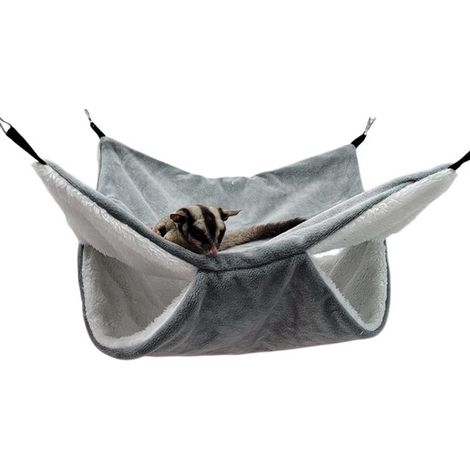 Amaca per animali domestici, amaca in peluche a doppio strato per scoiattoli volanti, sacco a pelo sospeso per scoiattoli volanti, amaca per dormire per animali domestici, per topi (1/4)