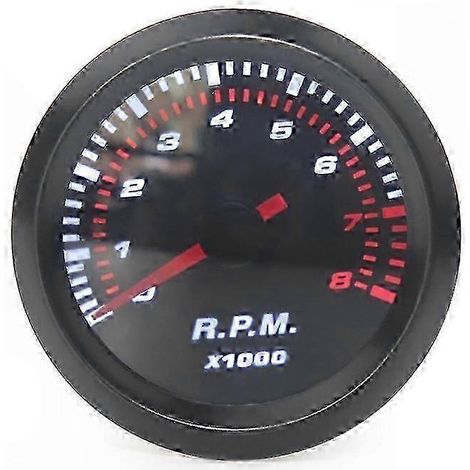 Compteur de tours/minute numérique pour véhicules modifiés - Tachymètre universel 12 V pour voiture, 52 mm, haute qualité (1/5)
