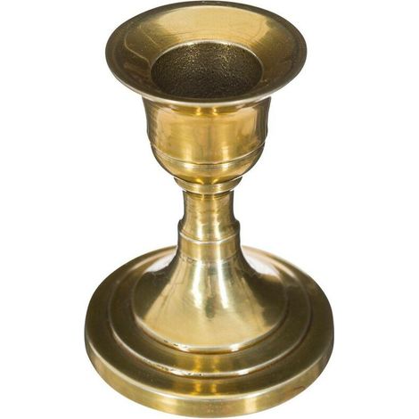 Bougeoir Chandelier en Métal Doré H 7,5 cm - Atmosphera - Bougeoir Chandelier en Métal Doré H 7,5 cm - Atmosphera (1/4)