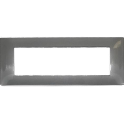 Placche compatibili vimar plana 2 3 4 7 posti T20 - 7 posti- grigio platino
